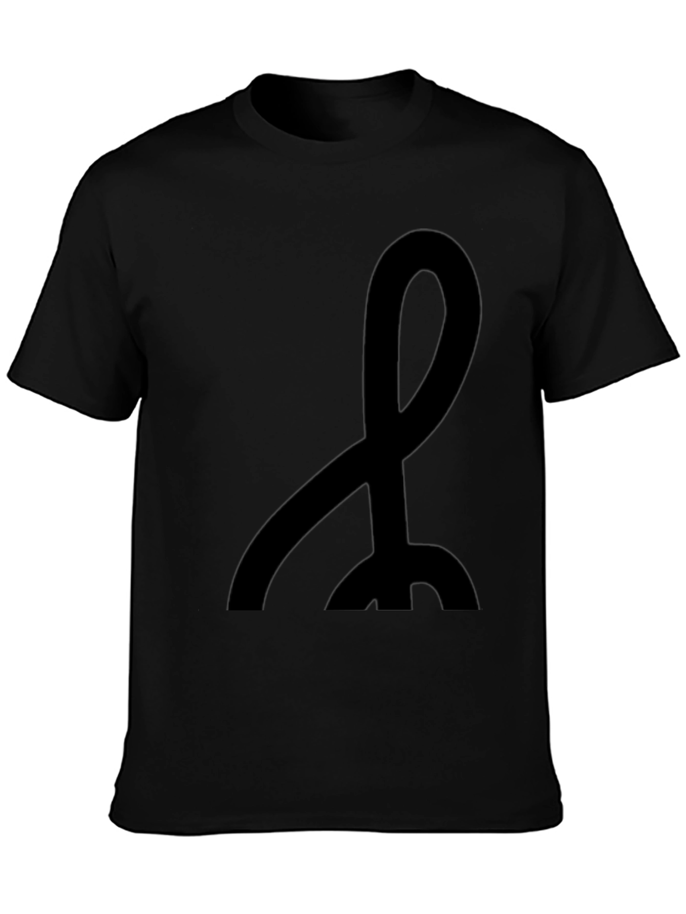 Minimalist Eritrean T-Shirt - Black Crew Neck Cotton Tee