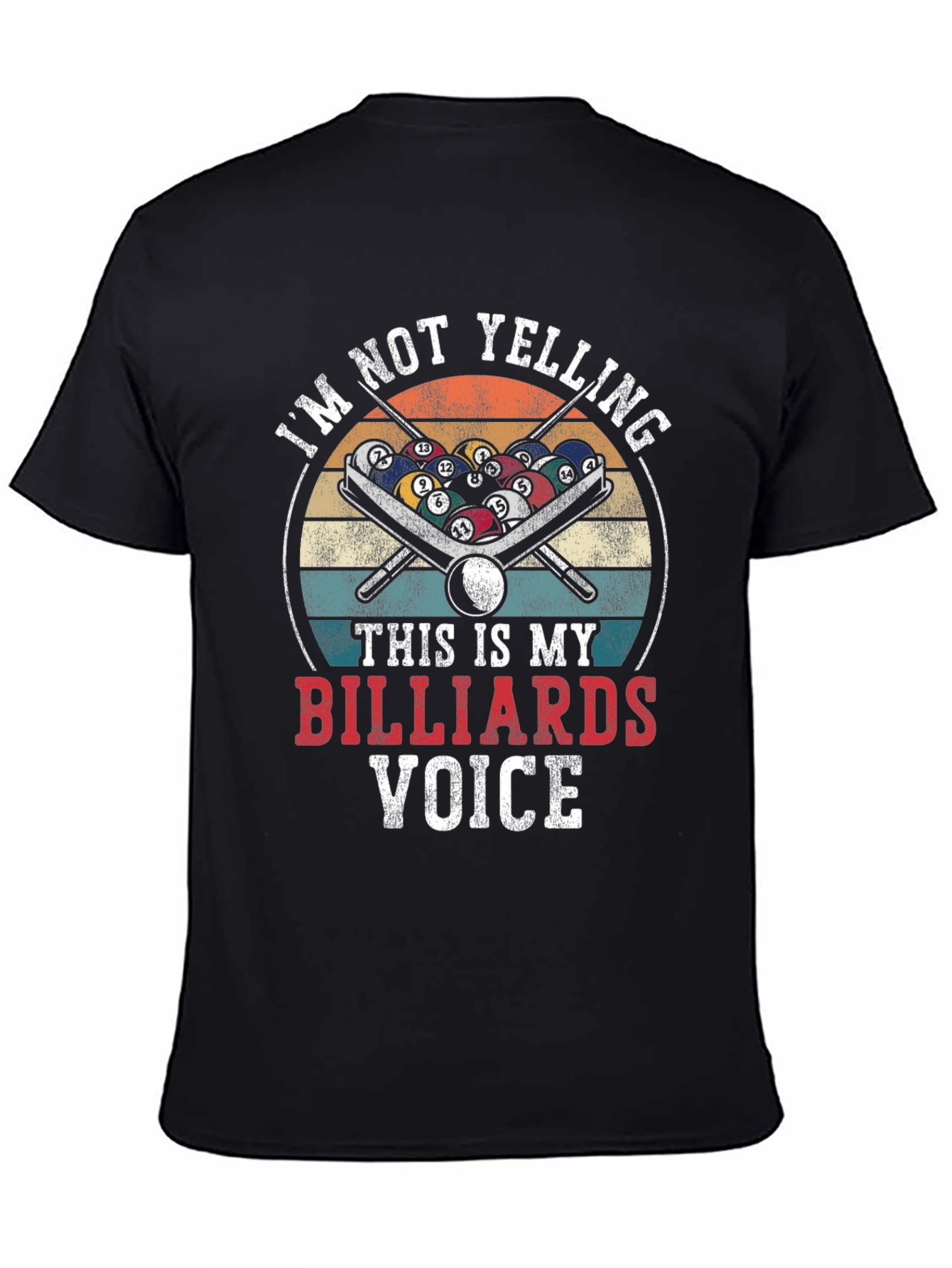 Billiards Voice T-Shirt - Funny Pool Player Apparel