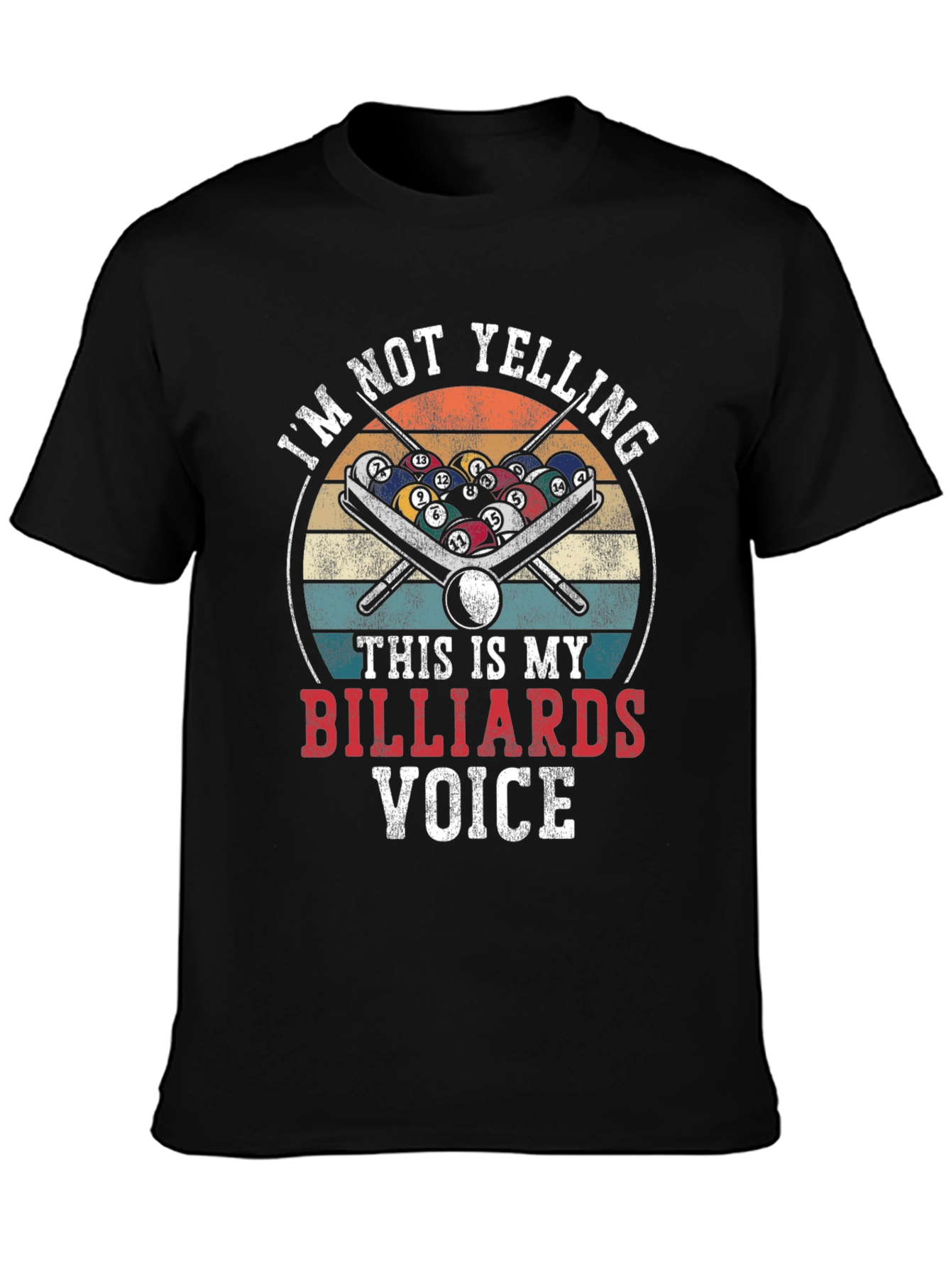 Billiards Voice T-Shirt - Funny Pool Player Apparel
