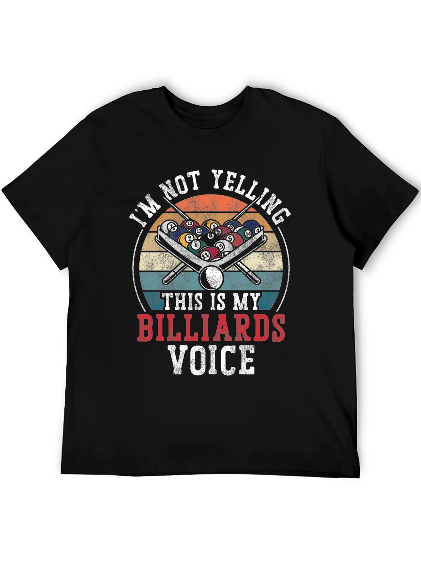 Billiards Voice T-Shirt - Funny Pool Player Apparel