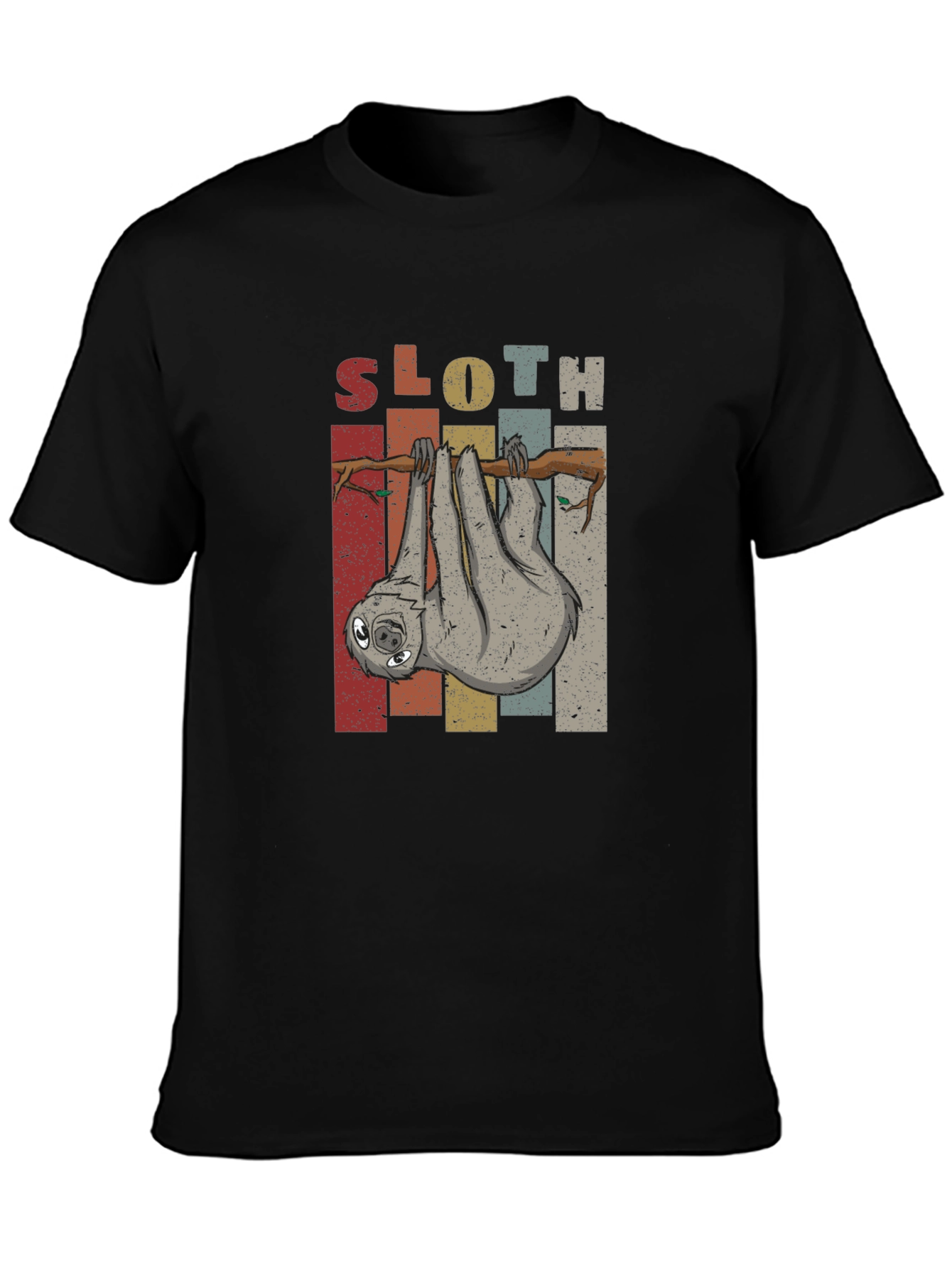 Sloth Graphic Tee - Retro Animal Lover Shirt