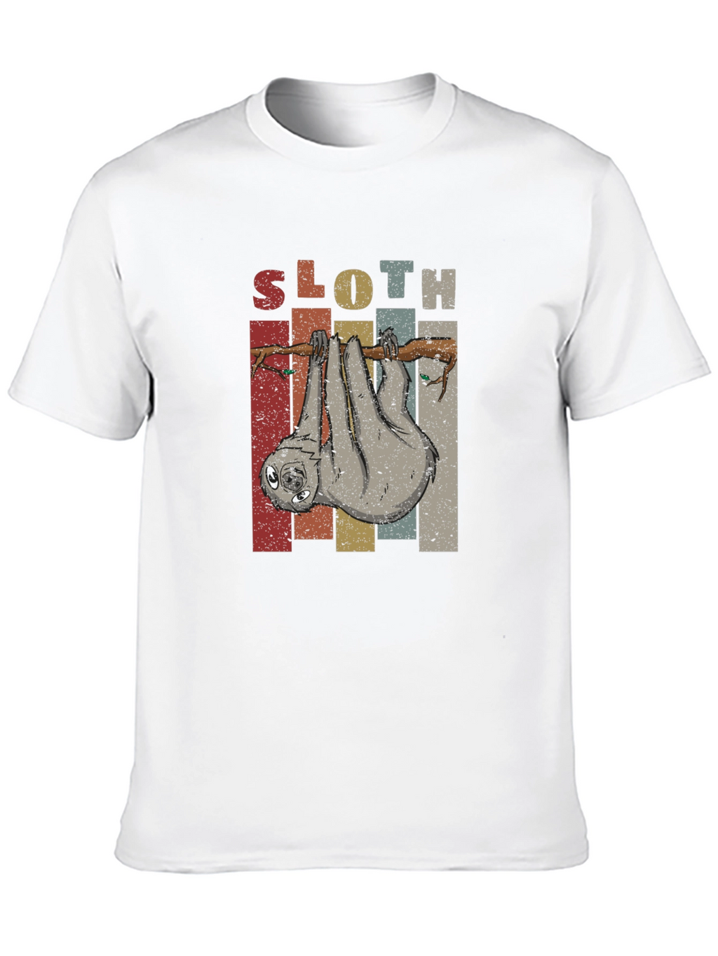 Sloth Graphic Tee - Retro Animal Lover Shirt
