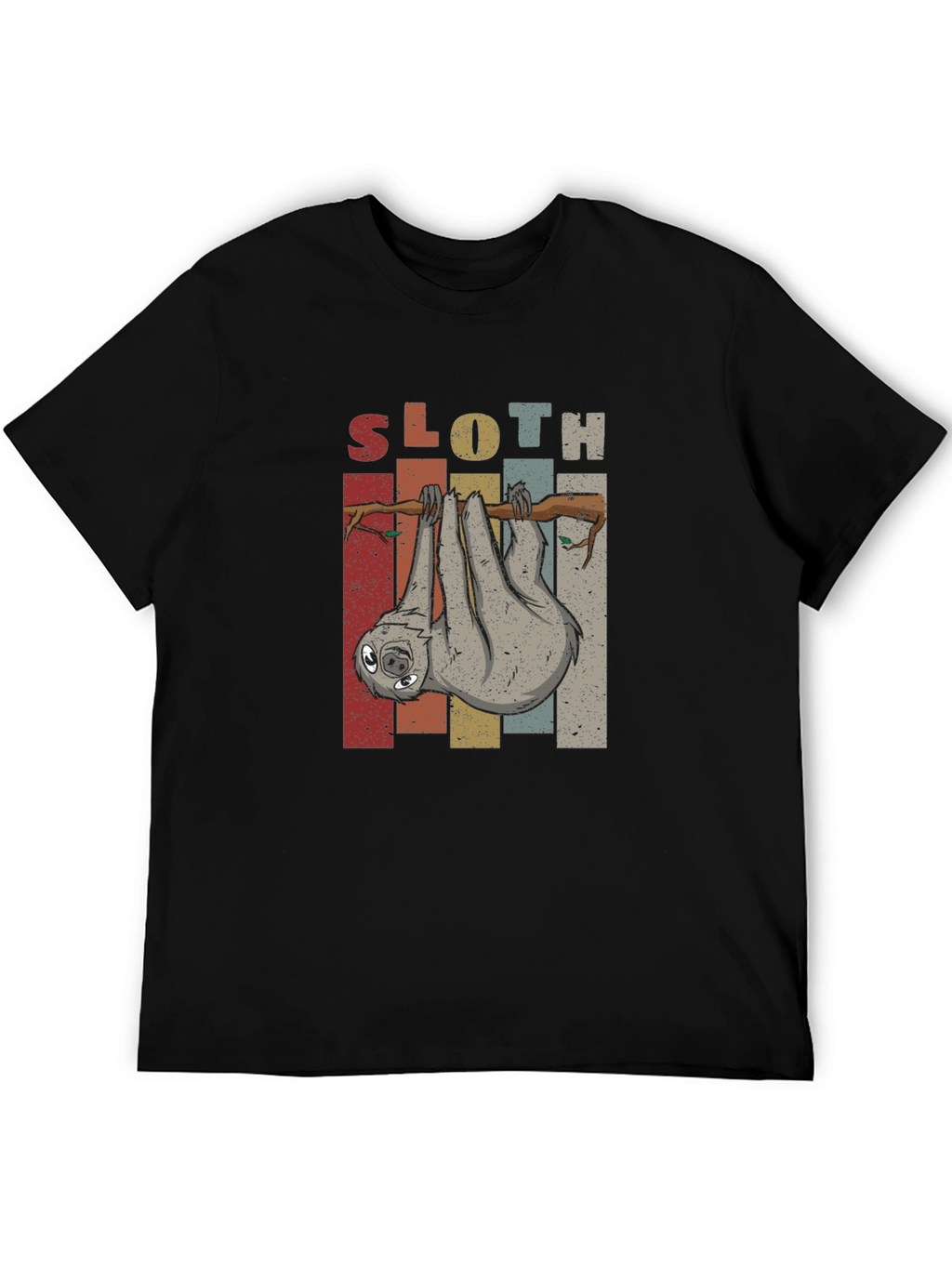 Sloth Graphic Tee - Retro Animal Lover Shirt