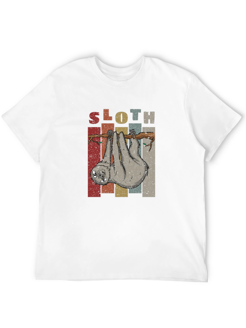 Sloth Graphic Tee - Retro Animal Lover Shirt