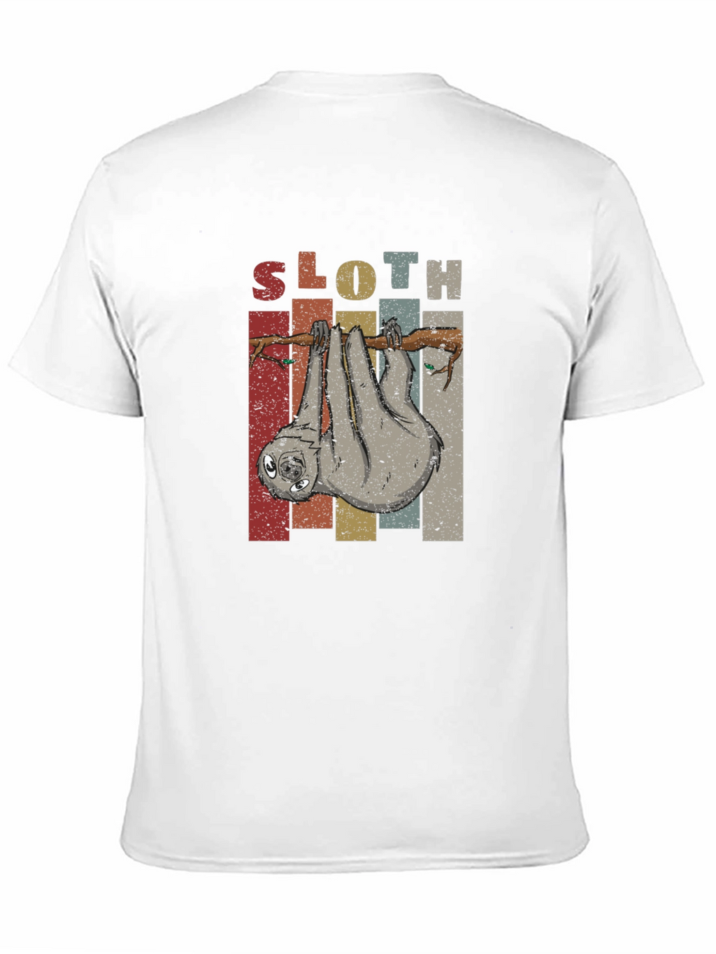 Sloth Graphic Tee - Retro Animal Lover Shirt