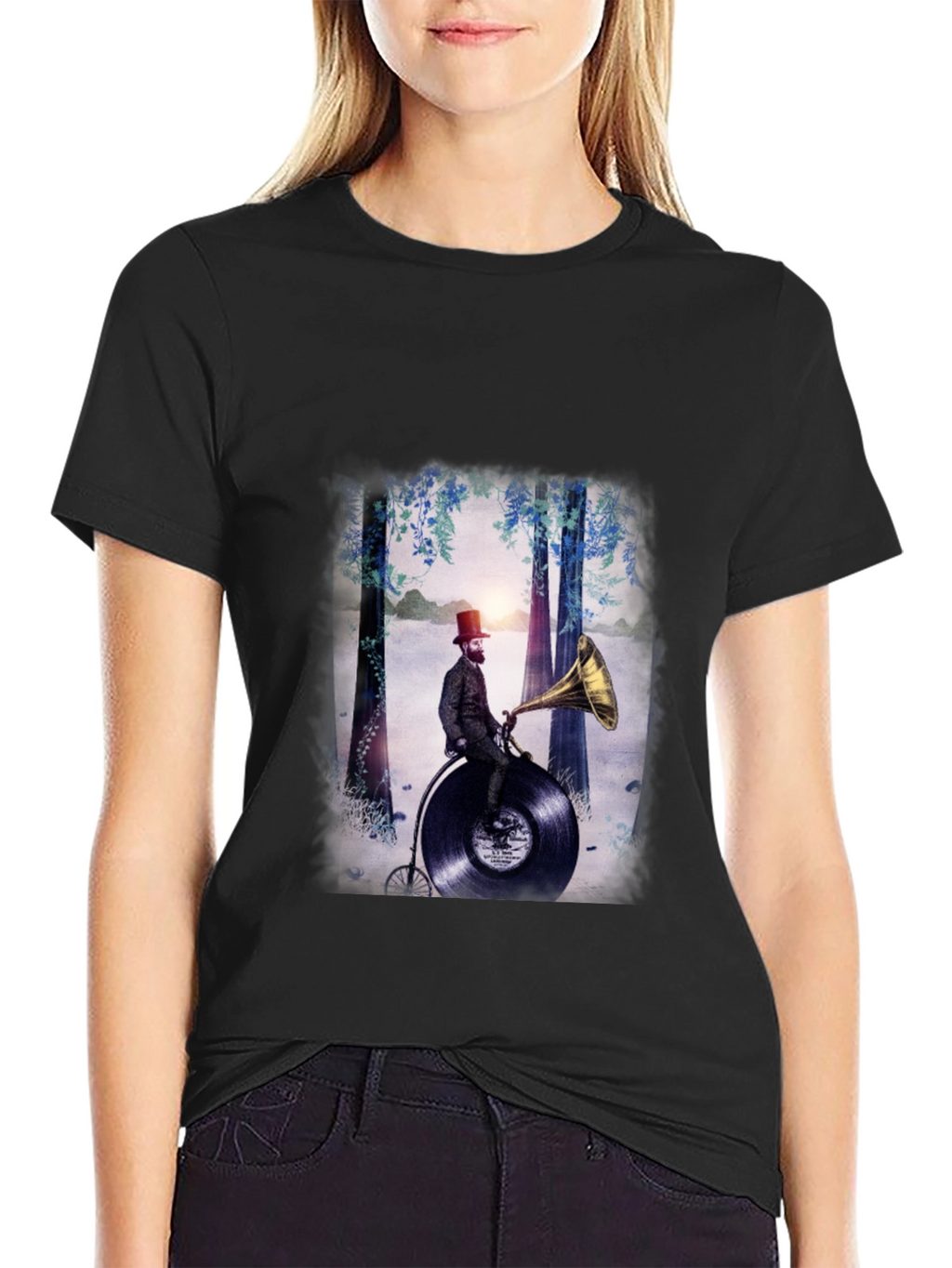 Vinyl Bike Rider Graphic Tee