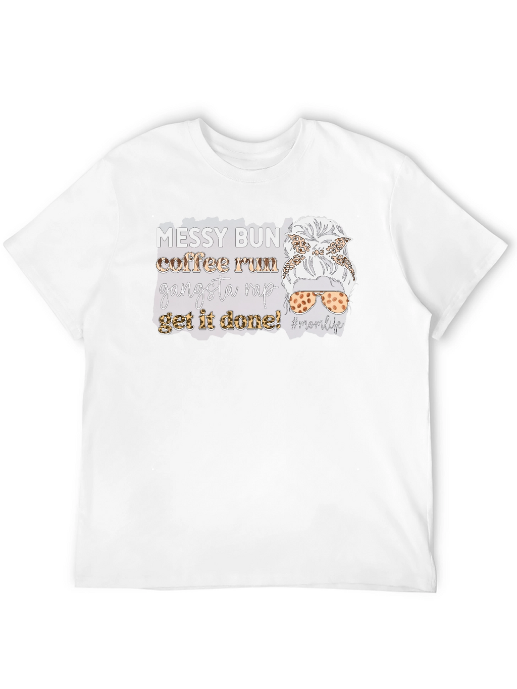 Messy Bun Coffee Run Graphic Tee