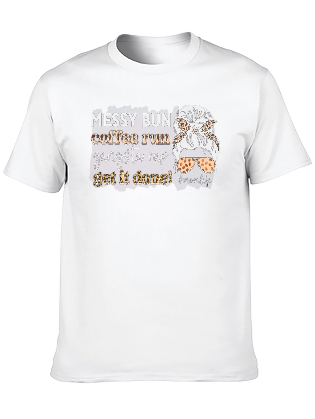 Messy Bun Coffee Run Graphic Tee