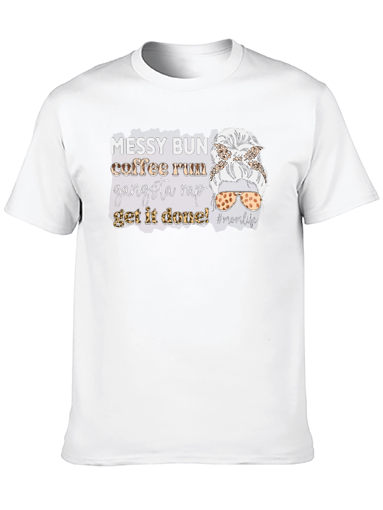 Messy Bun Coffee Run Graphic Tee