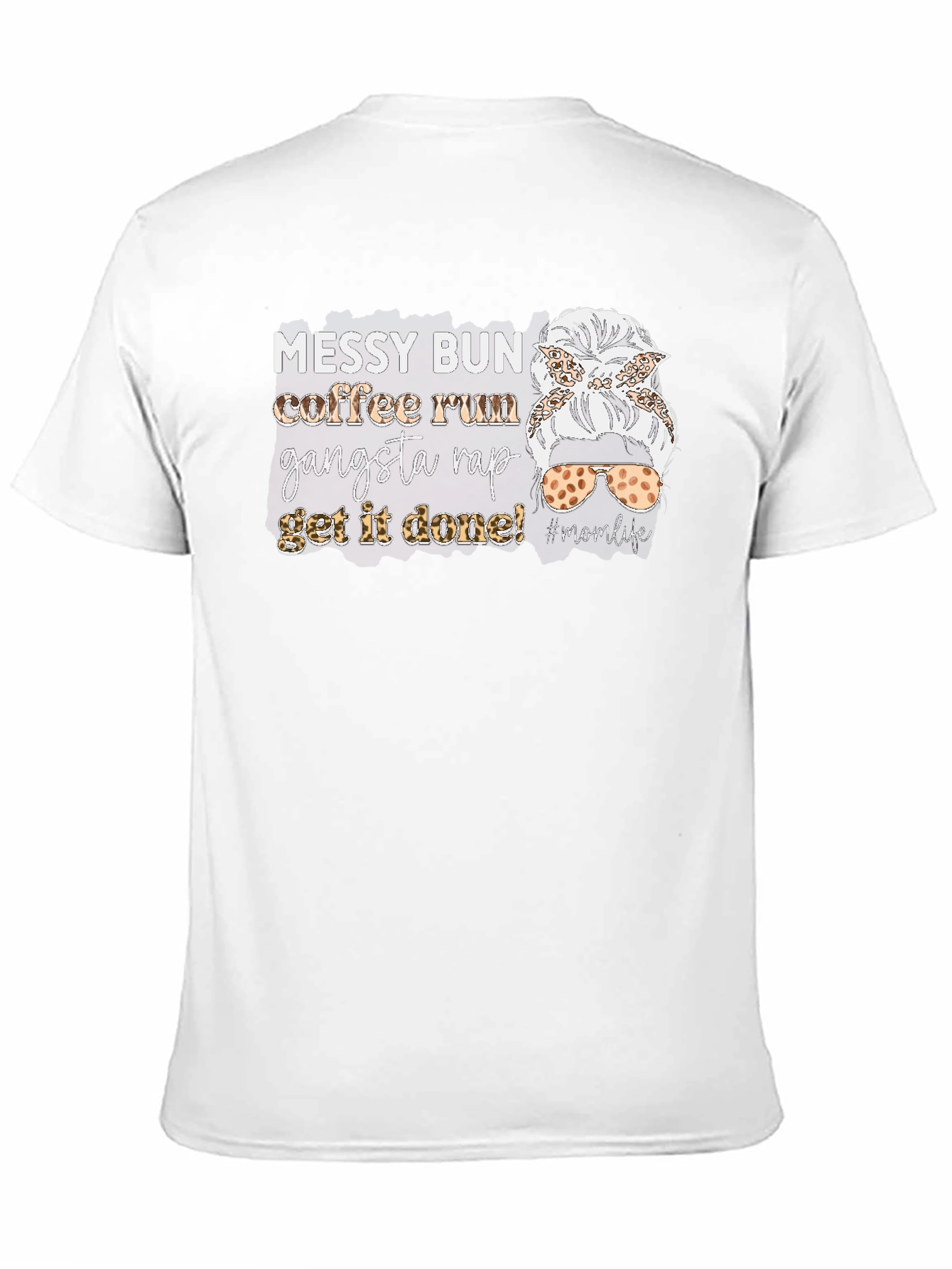 Messy Bun Coffee Run Graphic Tee