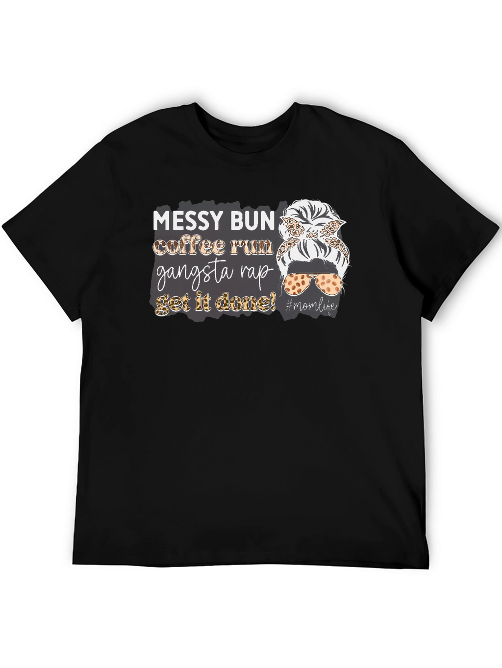 Messy Bun Coffee Run Graphic Tee