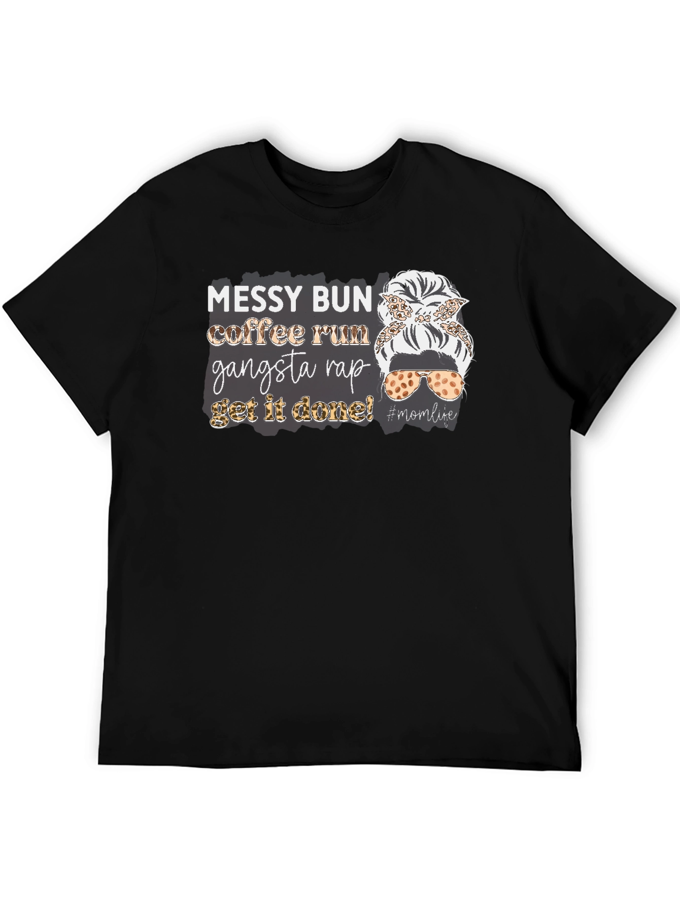 Messy Bun Coffee Run Graphic Tee