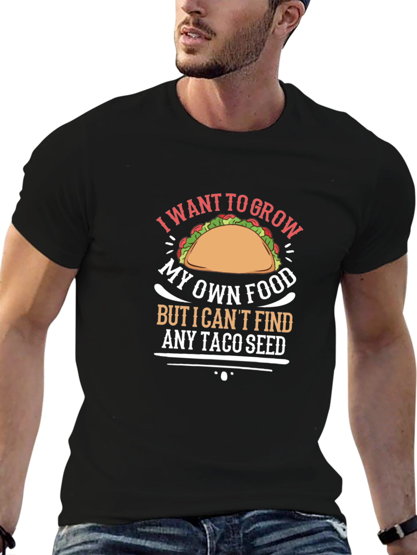 Taco Seed T-Shirt: Grow Your Own Food Humor Tee