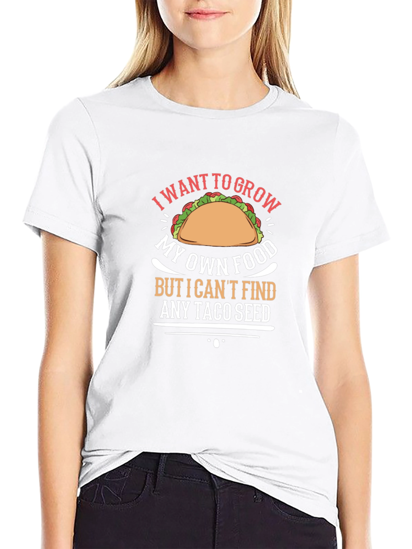 Taco Seed T-Shirt: Grow Your Own Food Humor Tee