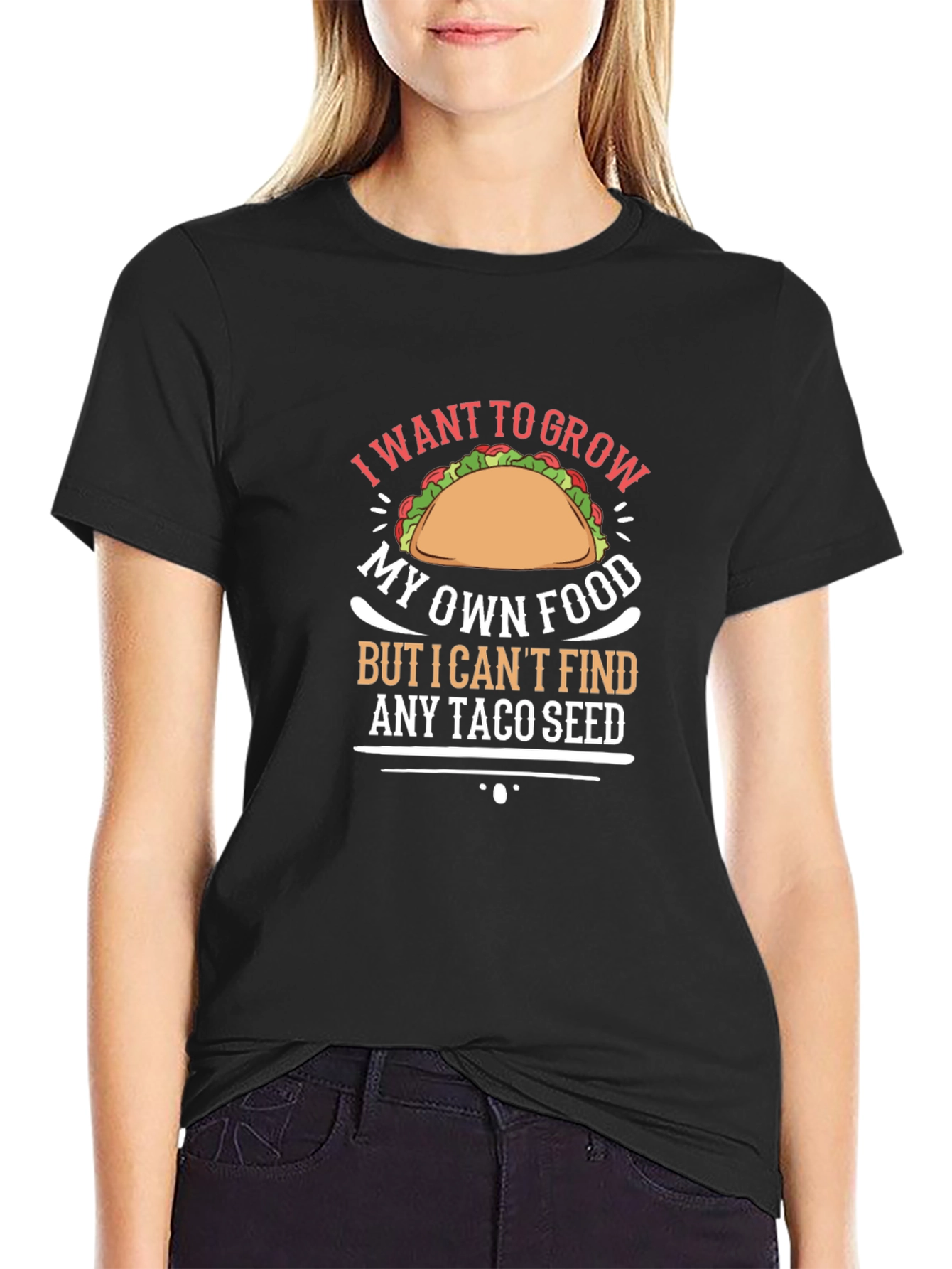 Taco Seed T-Shirt: Grow Your Own Food Humor Tee