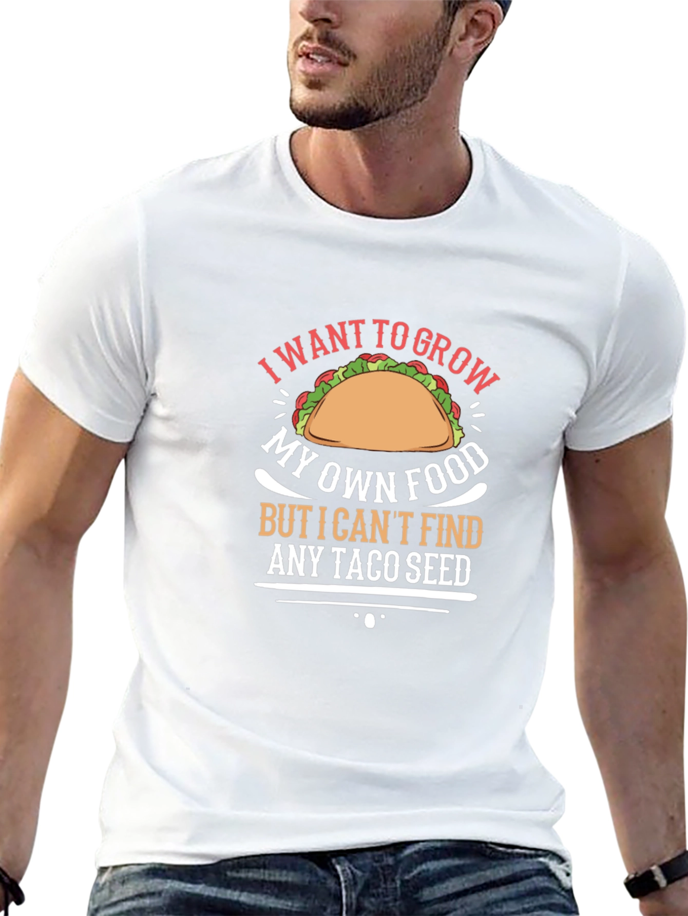 Taco Seed T-Shirt: Grow Your Own Food Humor Tee