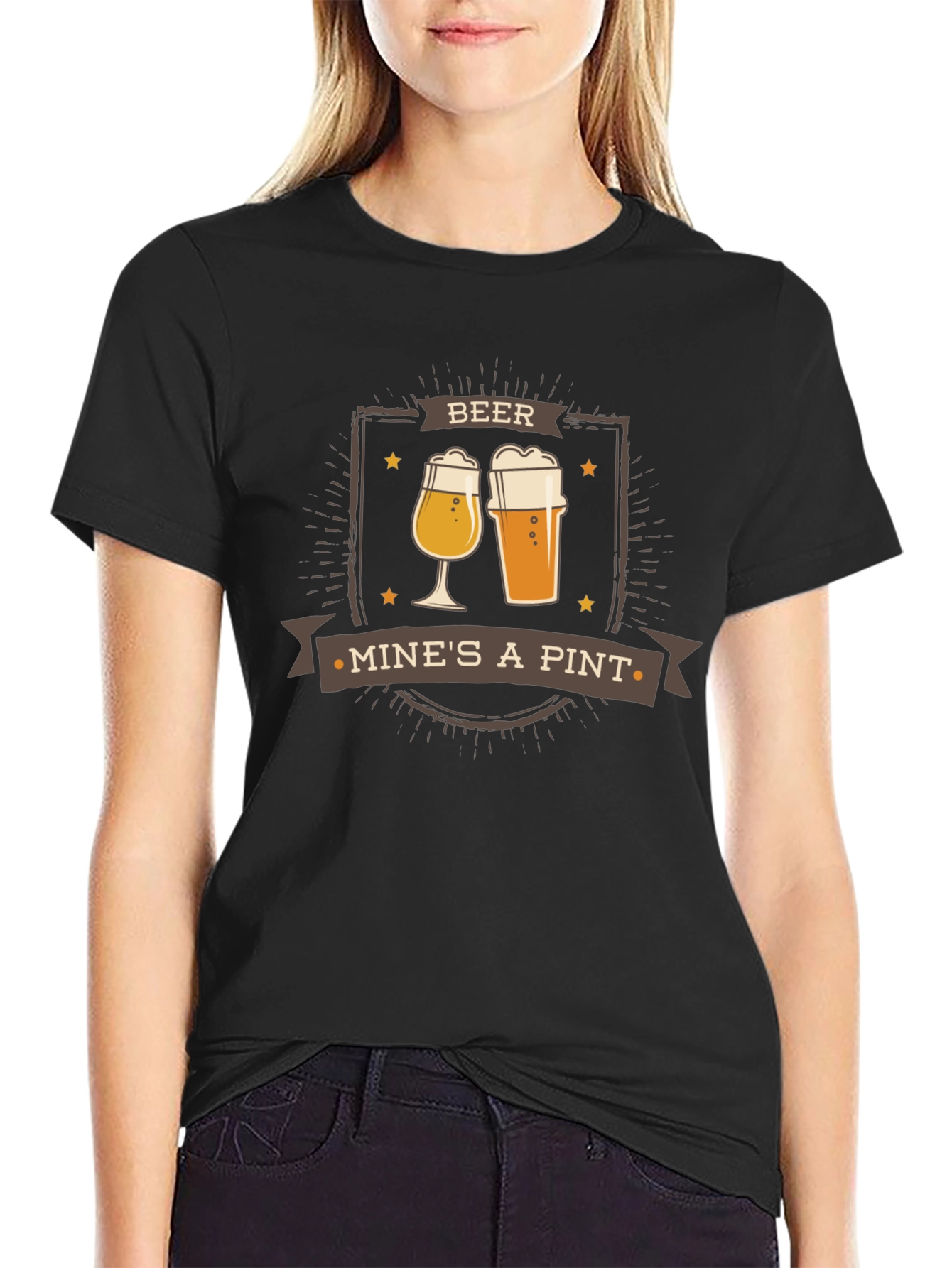 Beer Mines A Pint Graphic Tee - Cool Drinking T-Shirt