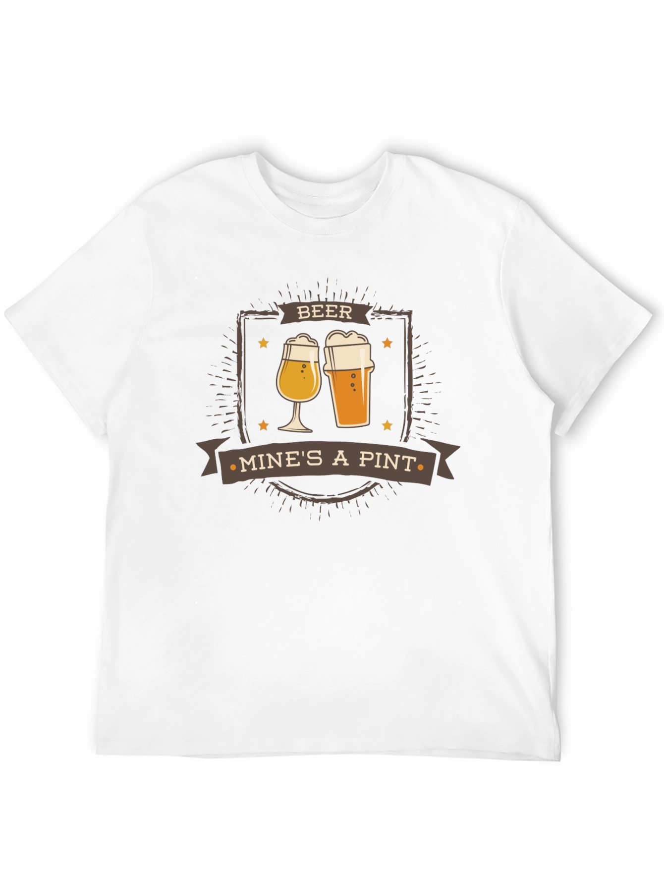 Beer Mines A Pint Graphic Tee - Cool Drinking T-Shirt