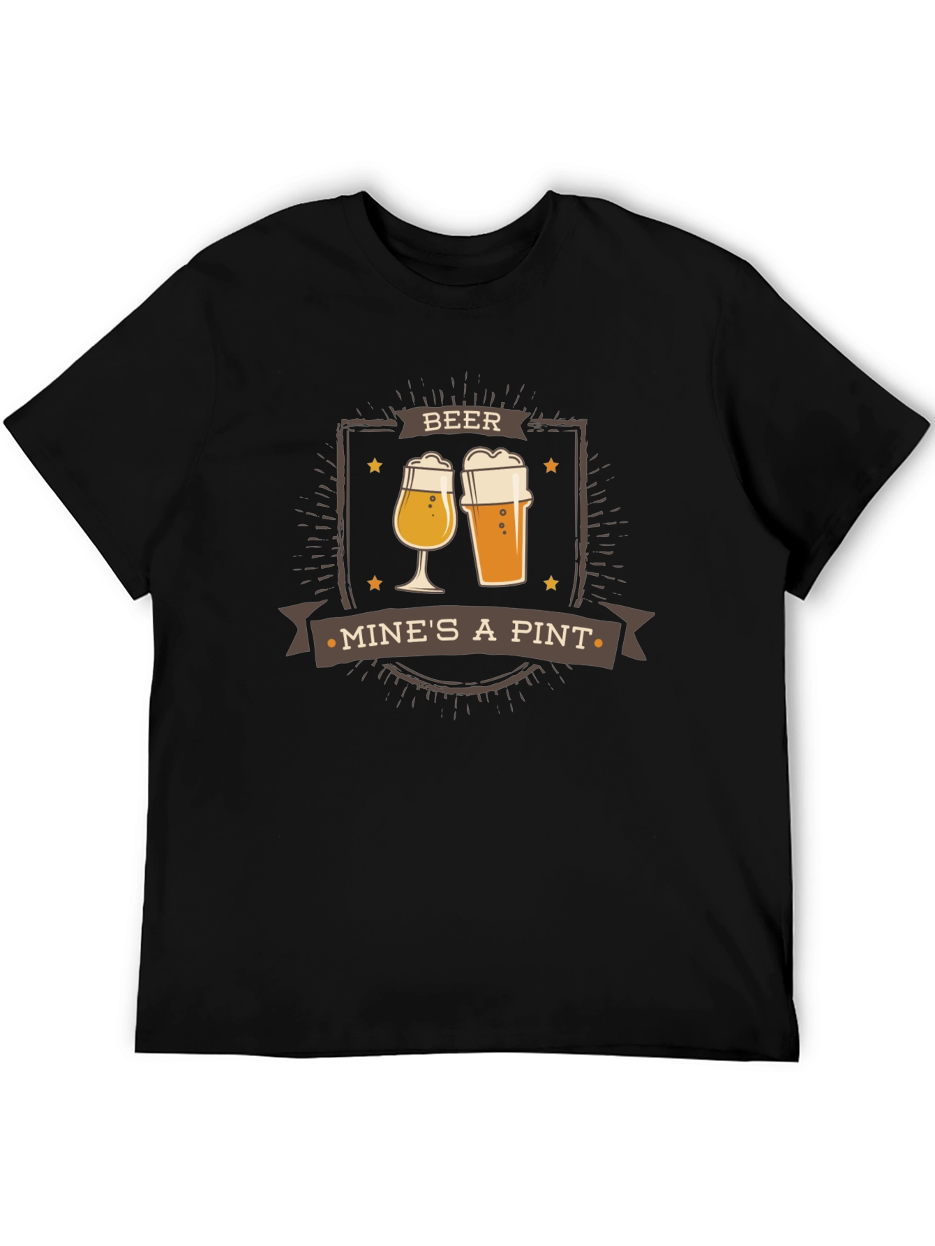 Beer Mines A Pint Graphic Tee - Cool Drinking T-Shirt