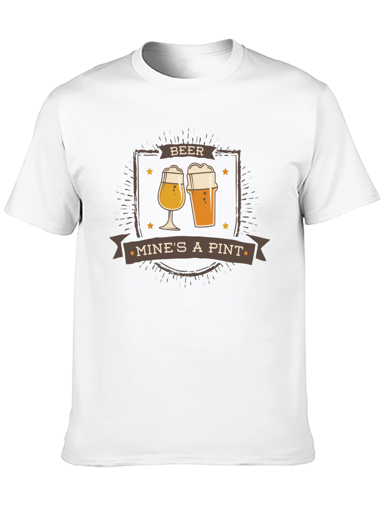 Beer Mines A Pint Graphic Tee - Cool Drinking T-Shirt