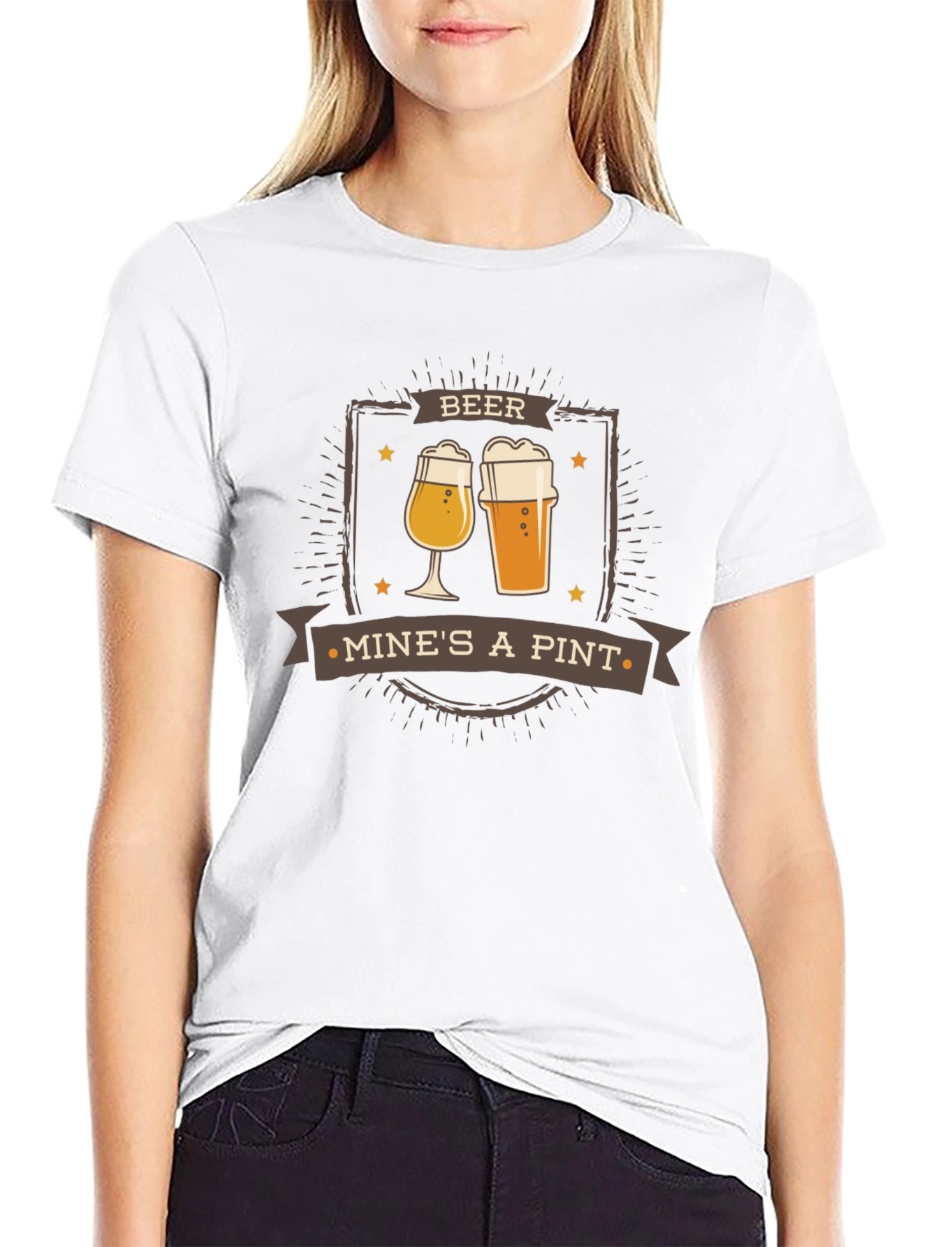 Beer Mines A Pint Graphic Tee - Cool Drinking T-Shirt