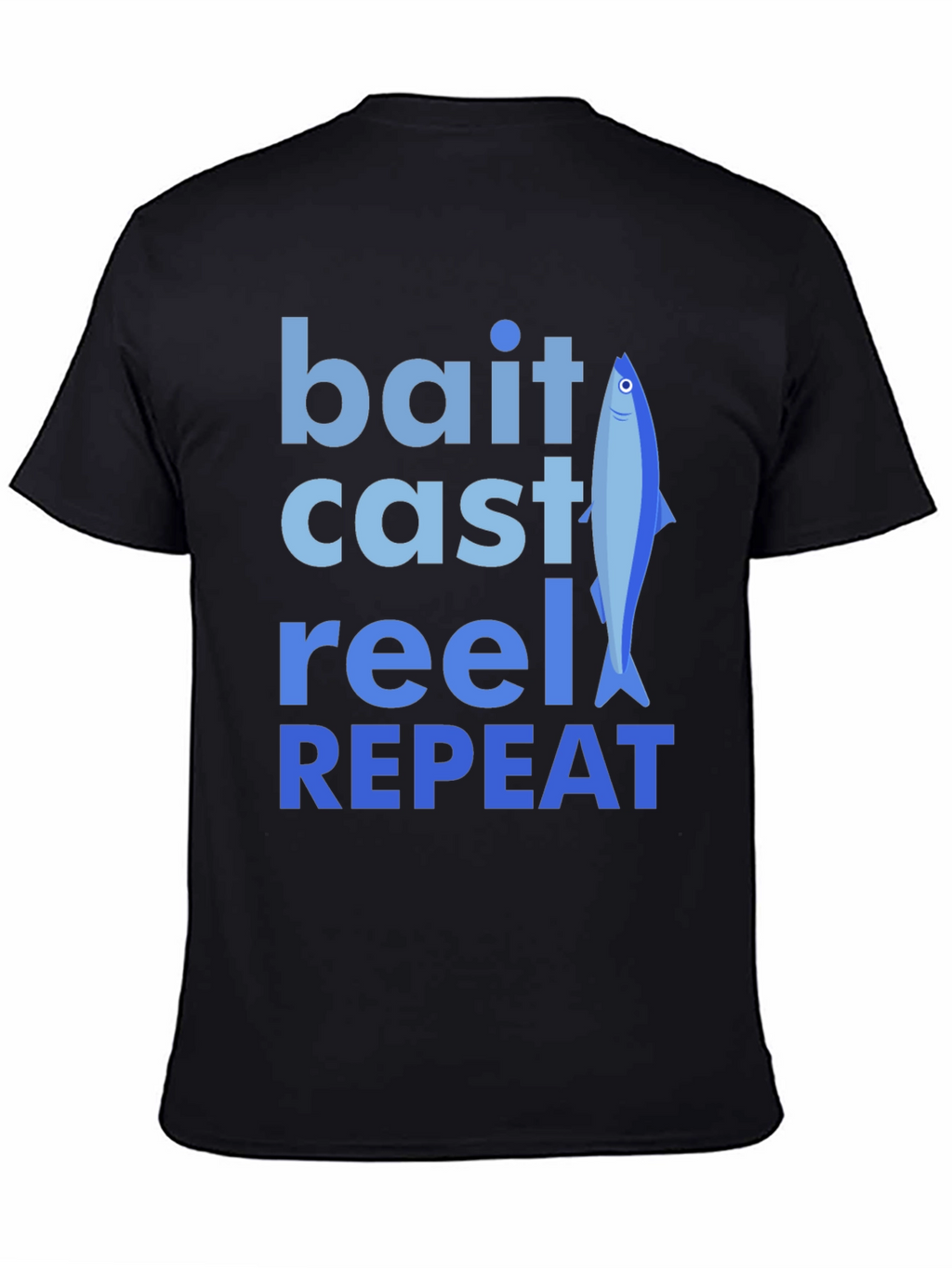 Bait Cast Reel Repeat Fishing T-Shirt