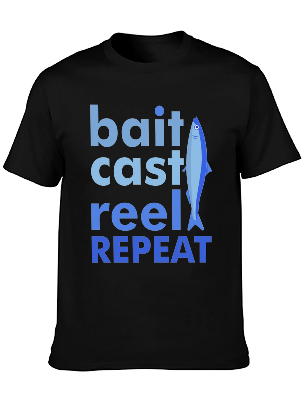 Bait Cast Reel Repeat Fishing T-Shirt