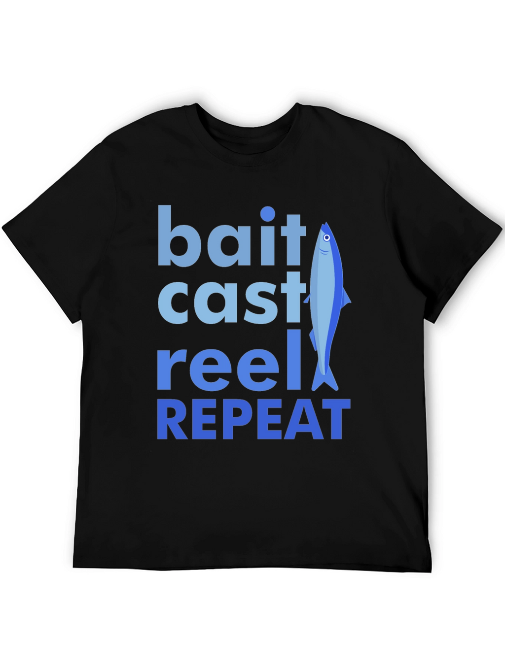 Bait Cast Reel Repeat Fishing T-Shirt