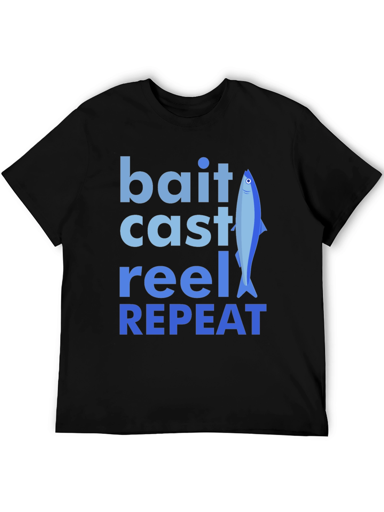 Bait Cast Reel Repeat Fishing T-Shirt