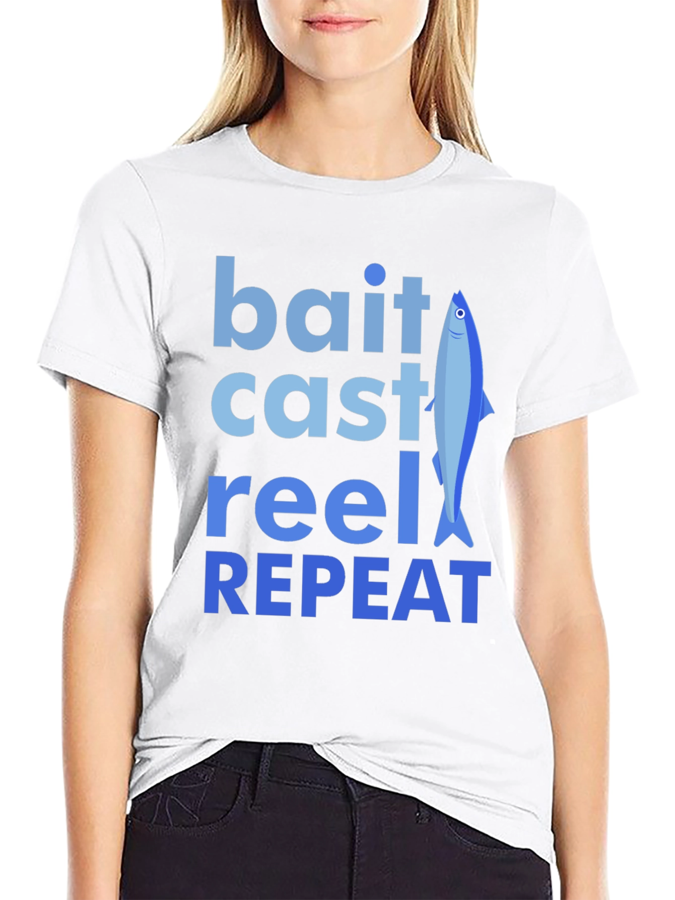 Bait Cast Reel Repeat Fishing T-Shirt