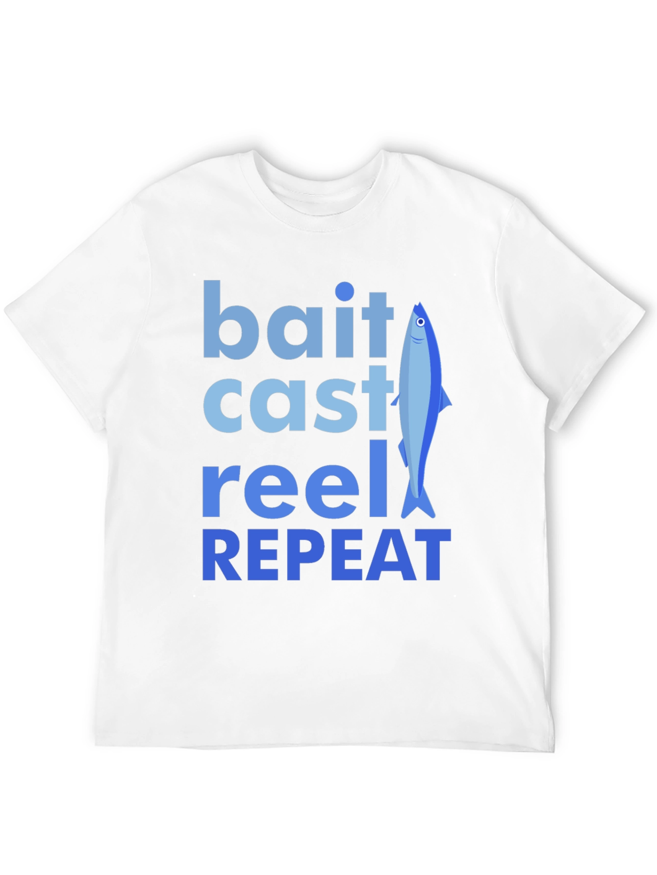 Bait Cast Reel Repeat Fishing T-Shirt