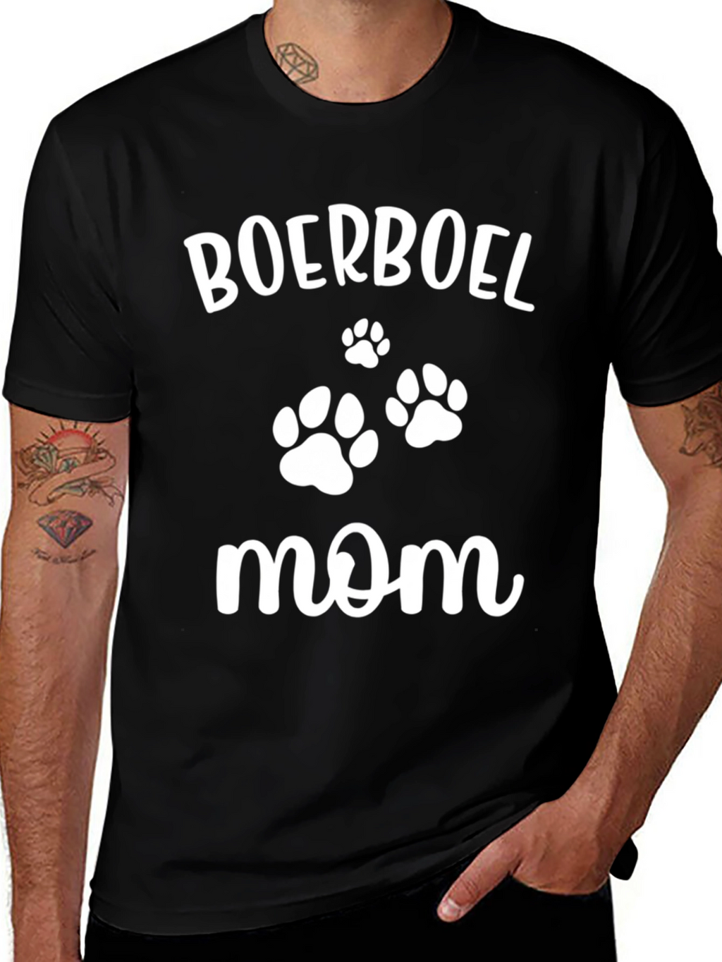 Boerboel Mom Black T-Shirt