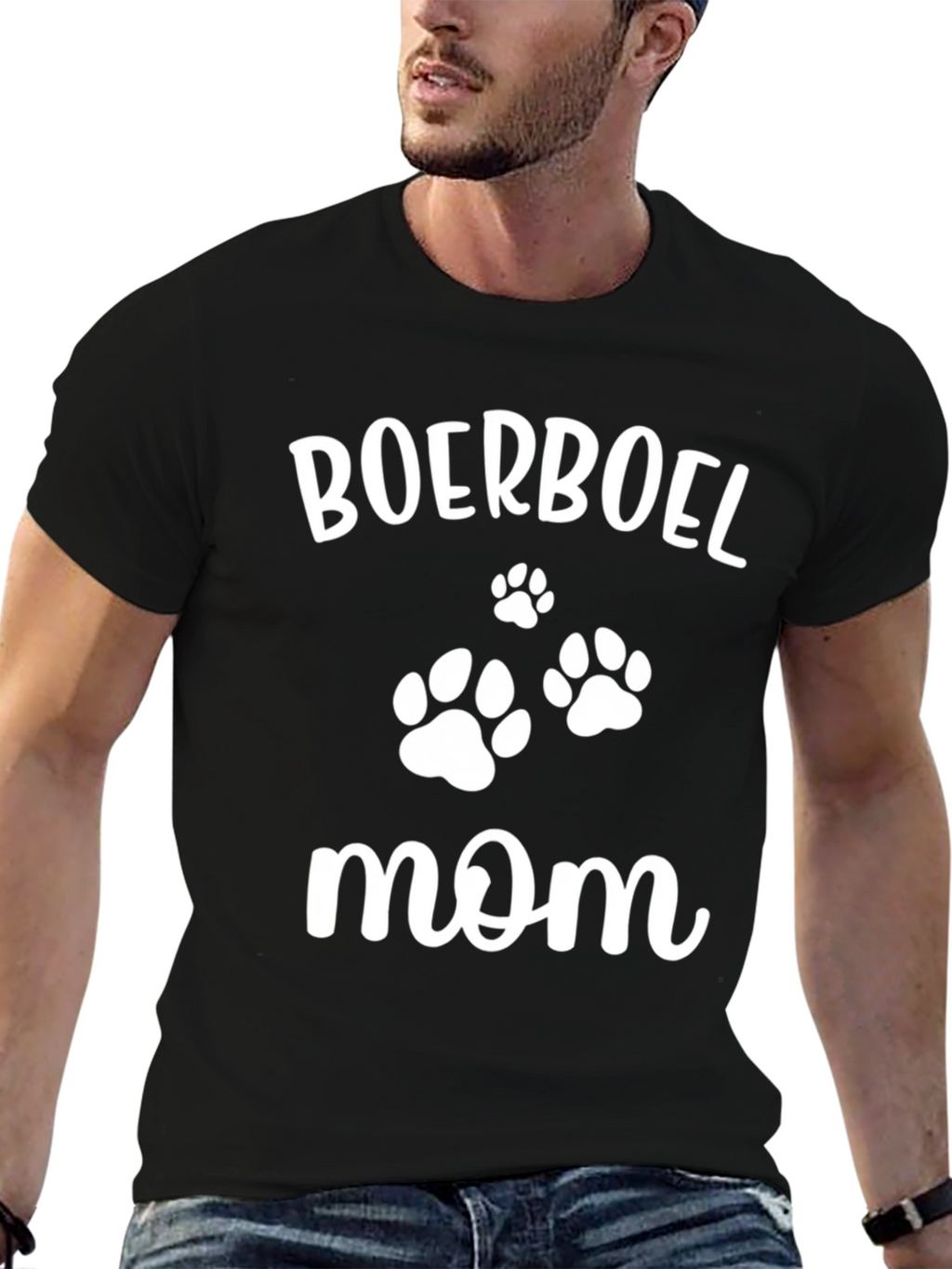 Boerboel Mom Black T-Shirt
