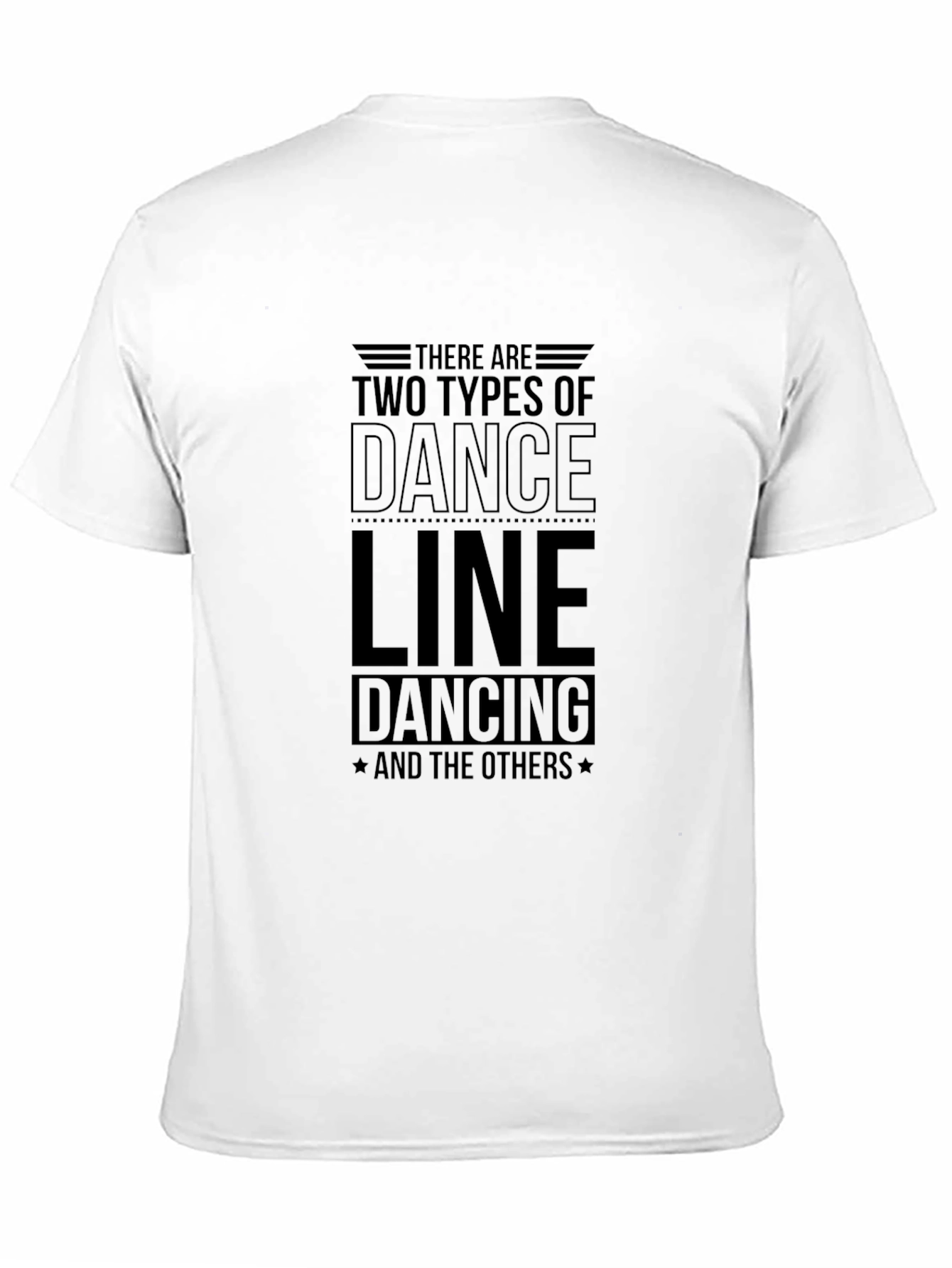 Two Types Dance Line Dancing T-Shirt Black