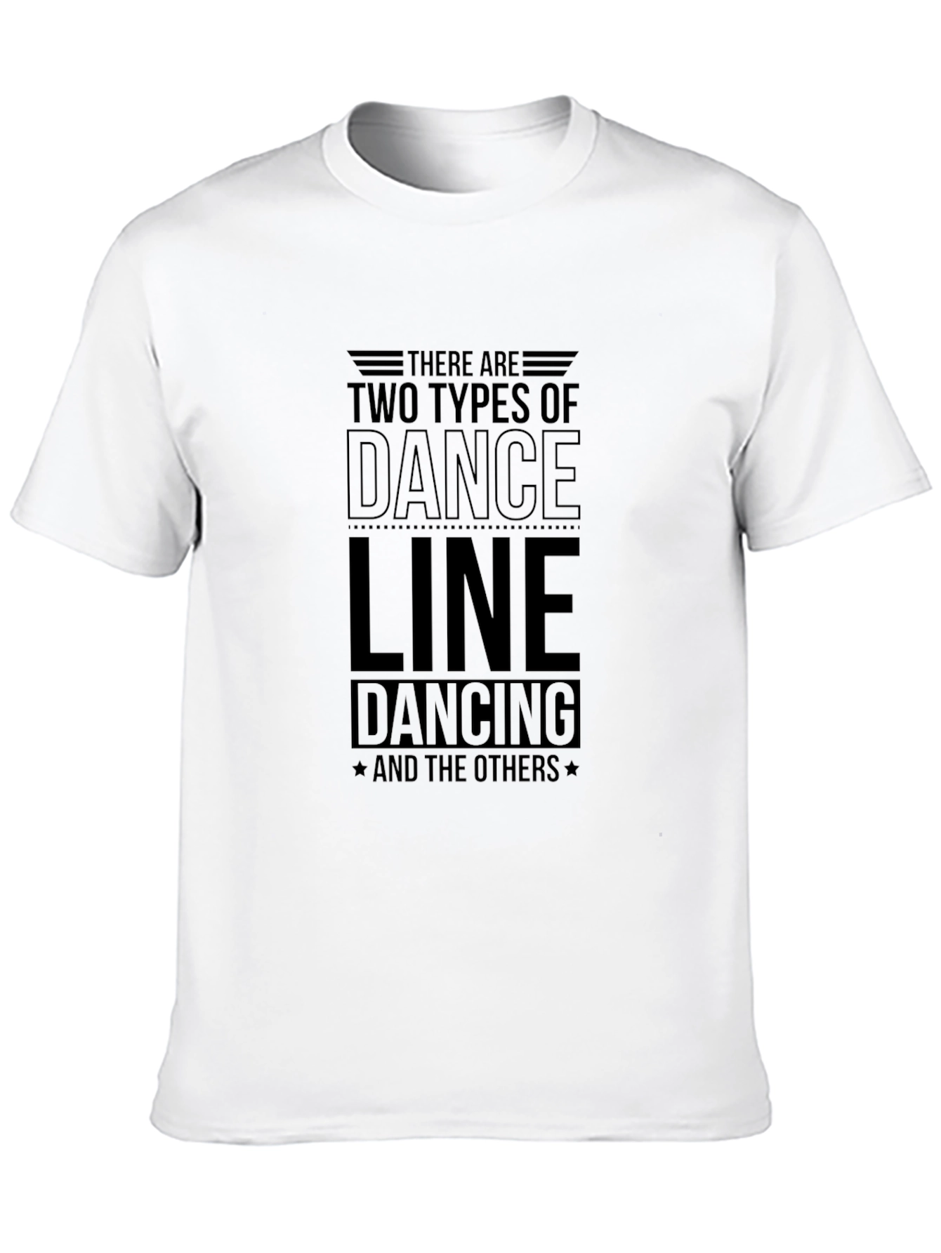 Two Types Dance Line Dancing T-Shirt Black