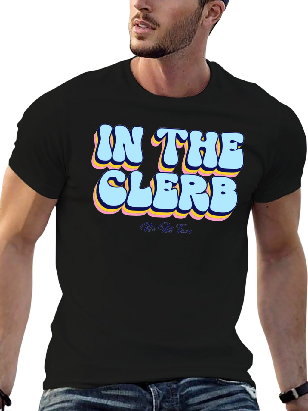 In The Clerb Mens Black Graphic Tee