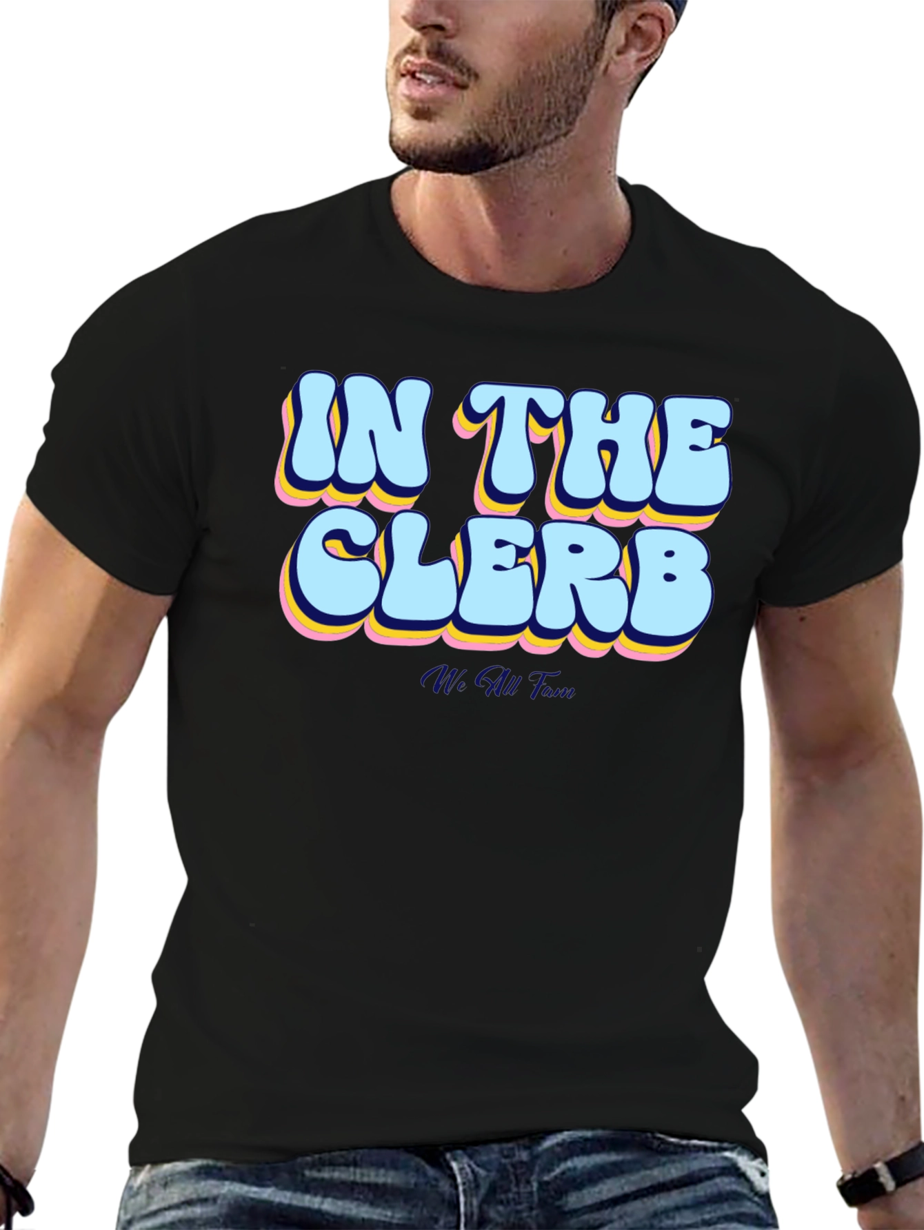 In The Clerb Mens Black Graphic Tee