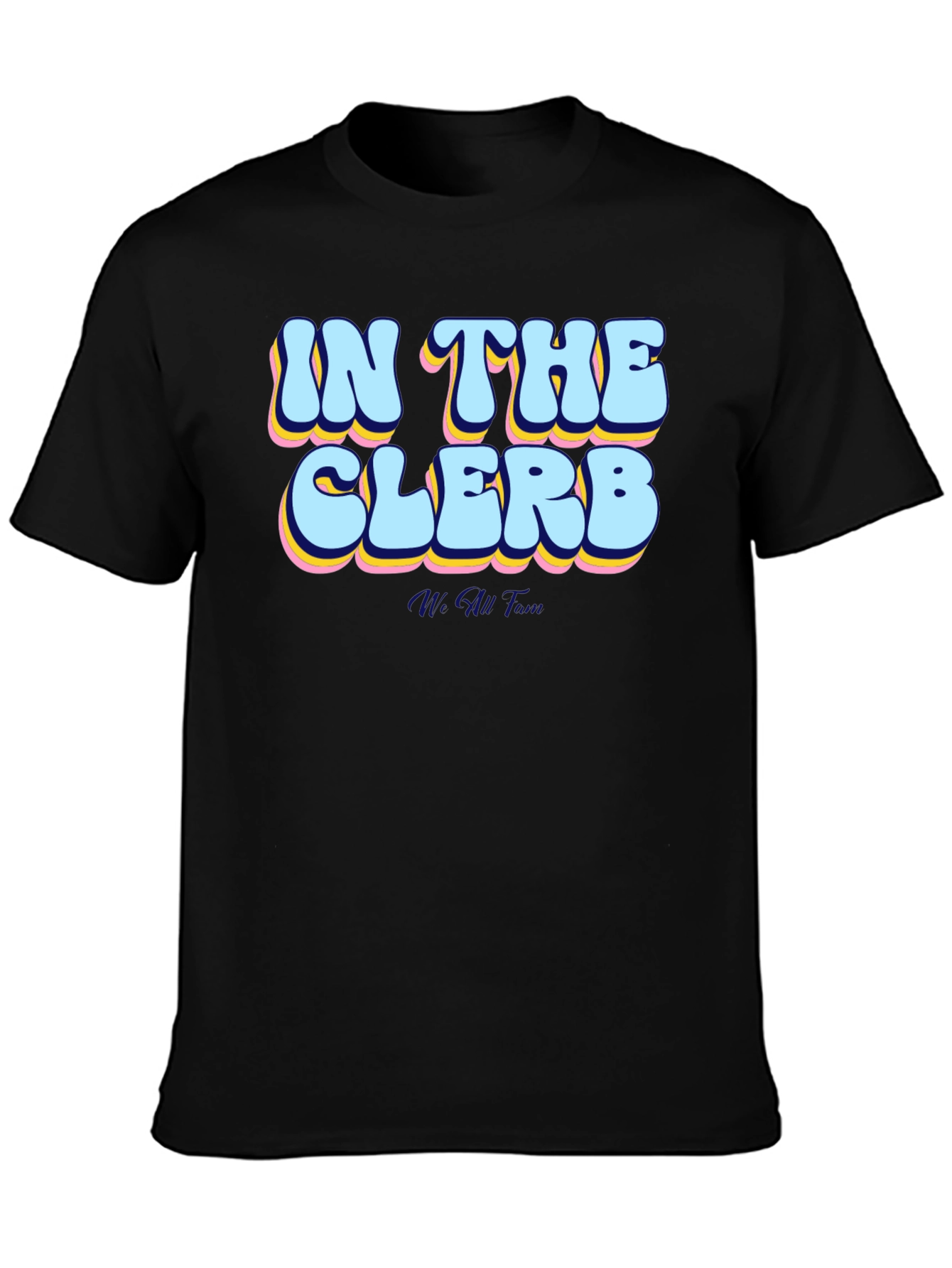 In The Clerb Mens Black Graphic Tee