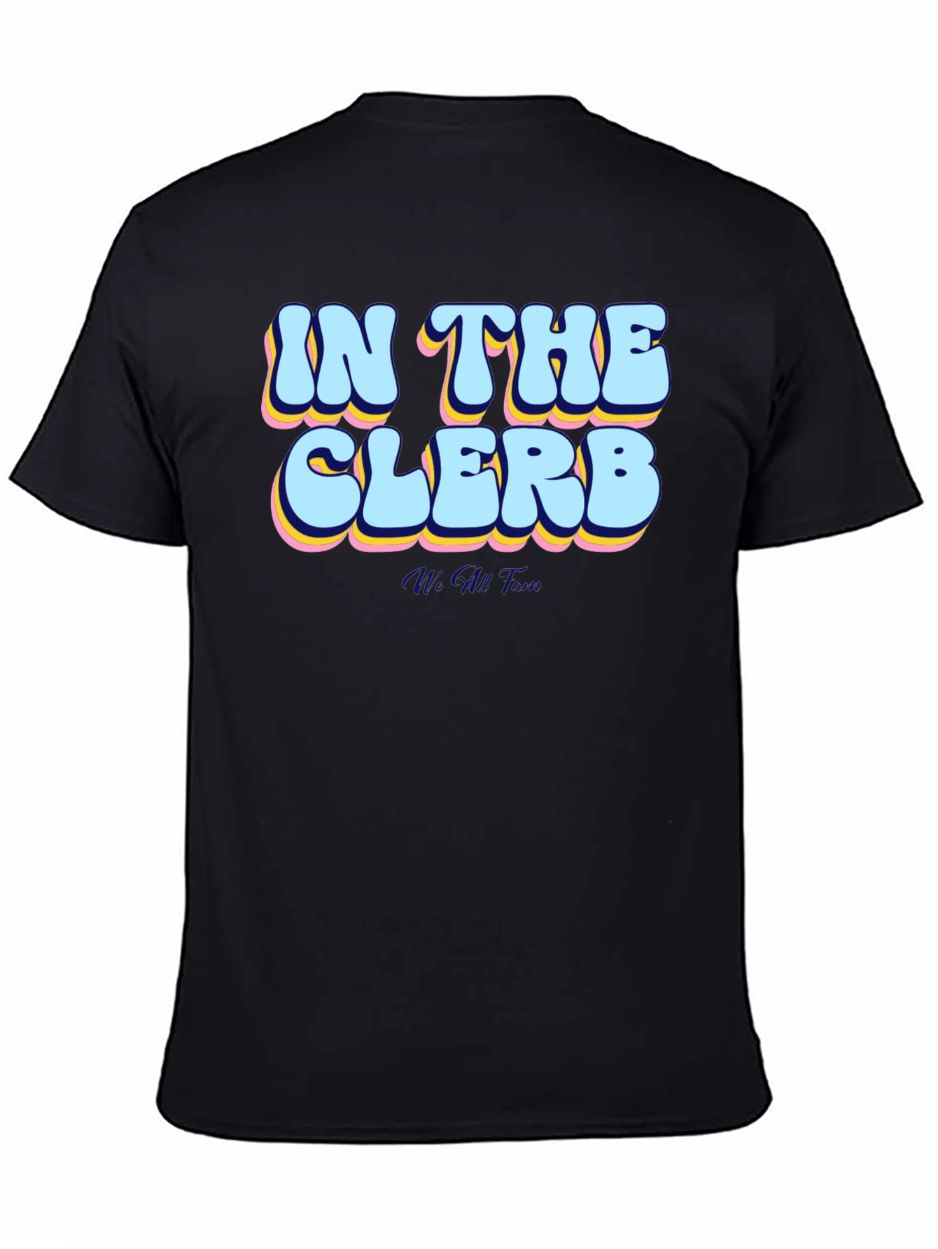In The Clerb Mens Black Graphic Tee