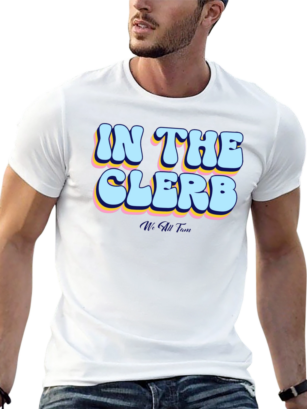 In The Clerb Mens Black Graphic Tee