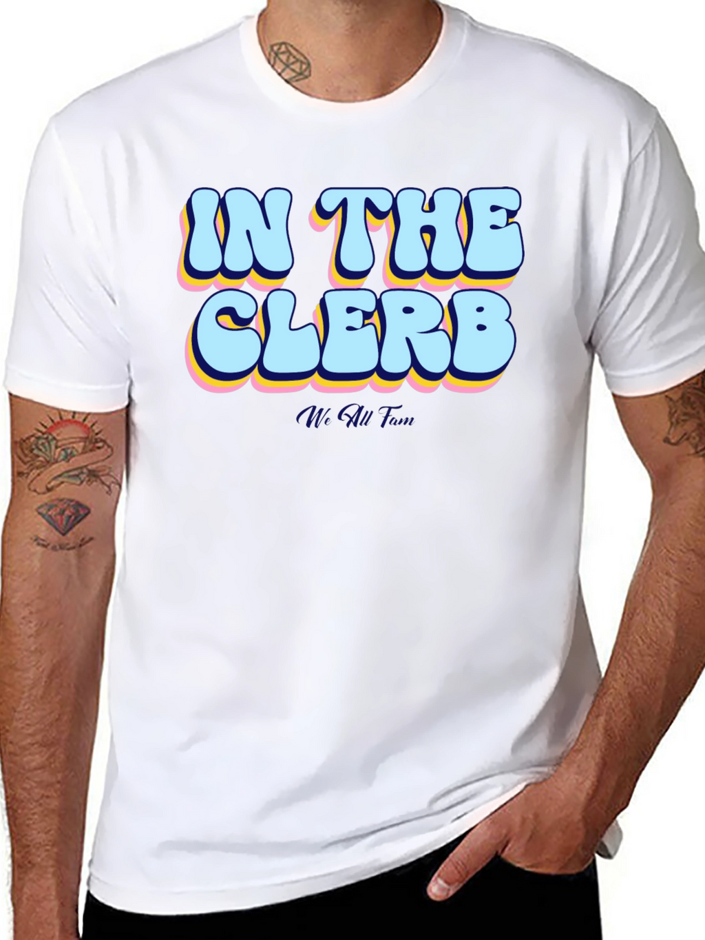 In The Clerb Mens Black Graphic Tee