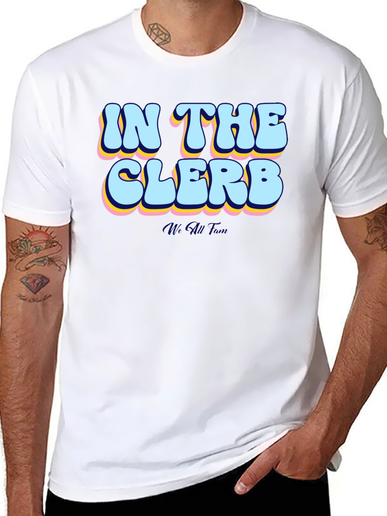 In The Clerb Mens Black Graphic Tee