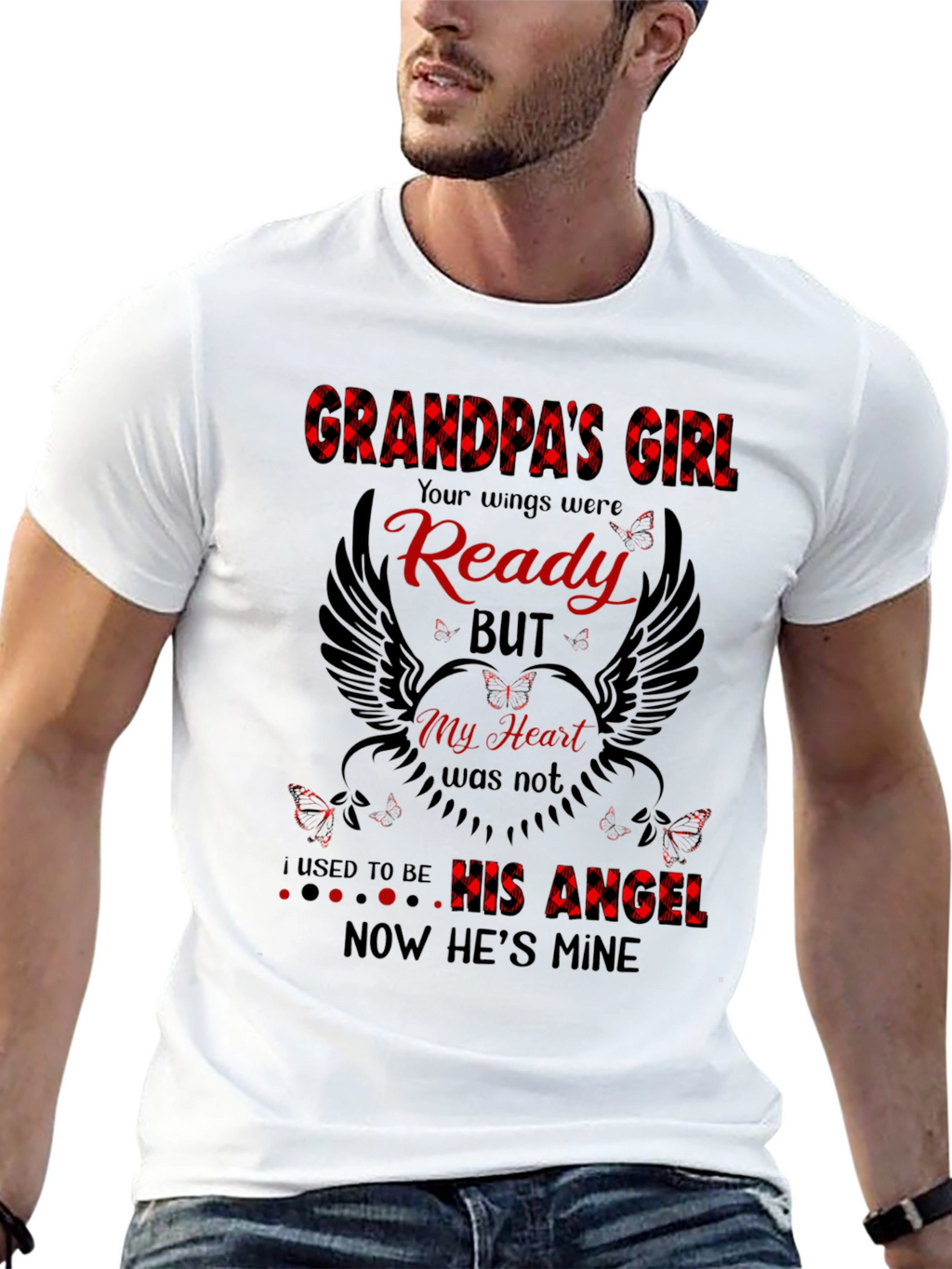 Grandpas Girl Memorial Graphic T-Shirt