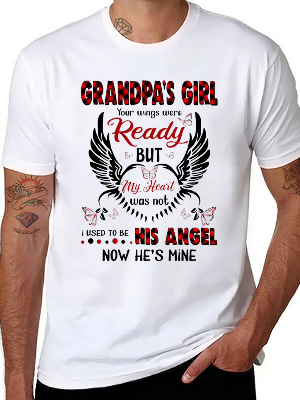 Grandpas Girl Memorial Graphic T-Shirt