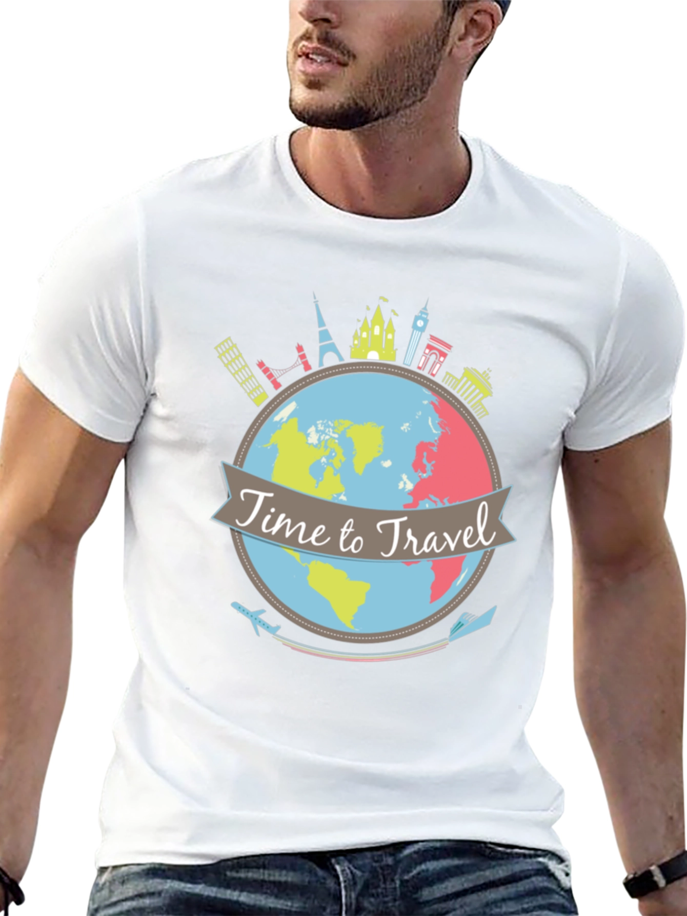 Time to Travel Graphic Tee - Black
