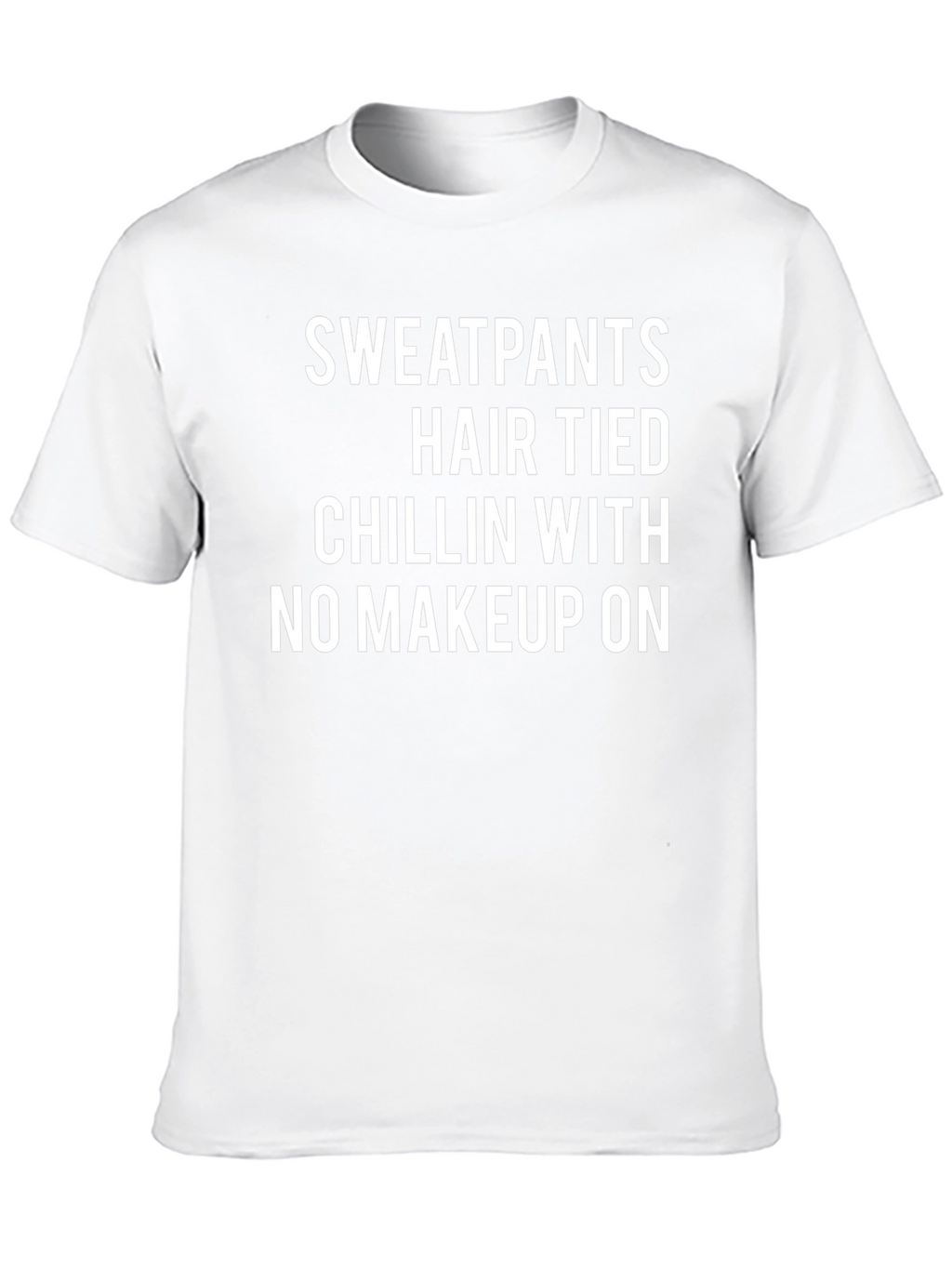 Sweatpants Hair Tied Chillin Tee