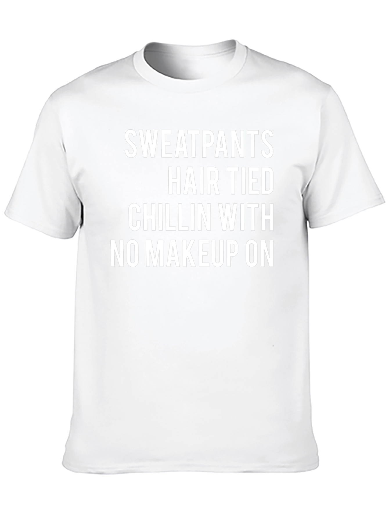 Sweatpants Hair Tied Chillin Tee