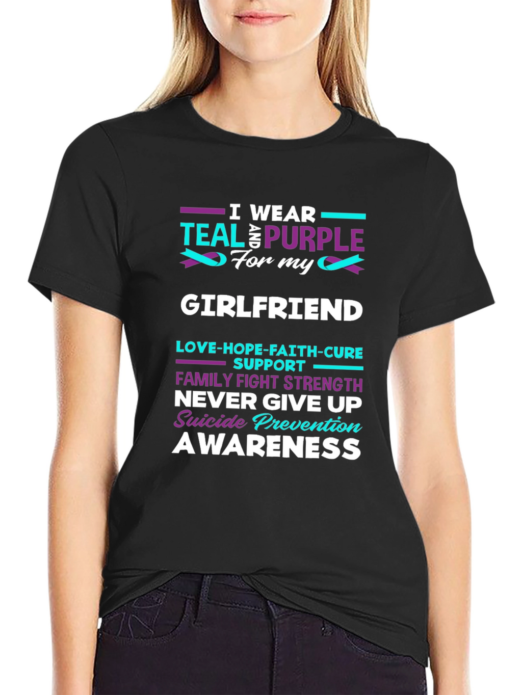 Teal & Purple Suicide Prevention Awareness T-Shirt