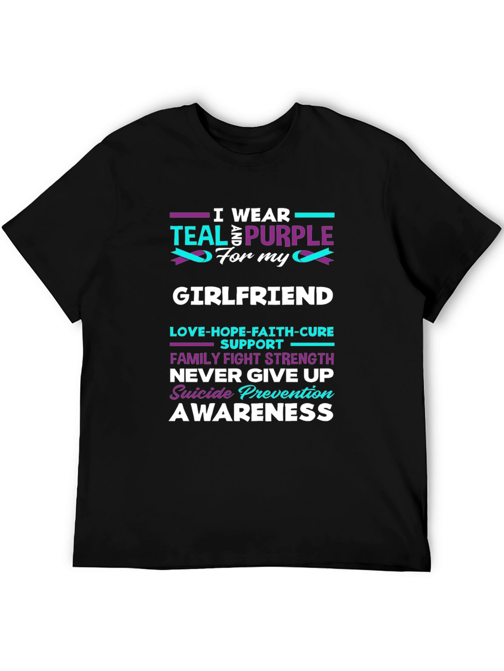 Teal & Purple Suicide Prevention Awareness T-Shirt