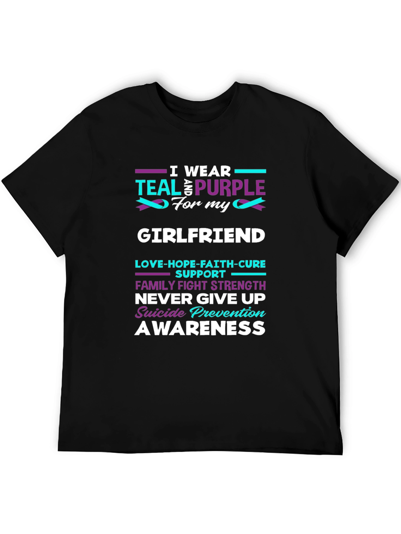 Teal & Purple Suicide Prevention Awareness T-Shirt